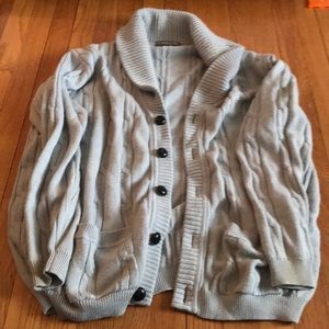 Lacoste cable knit cardigan